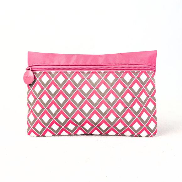 Ipsy Geometric Print Nylon Cosmetic / Makeup Pouch - Picture 2 of 4